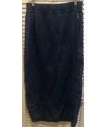 Blue Willi’s Vintage Indigo Dyed Cotton Denim Maxi Skirt Women’s Large D... - £35.42 GBP