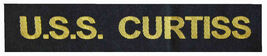 U.S.S. Curtiss - US Navy Cap Tally Ribbon Hat Band WW2 WWII - $19.99