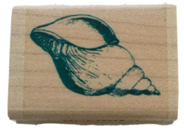 Inkadinkado Conch Shell Spiral Seashell Beach Theme Crafting Rubber Stamp Art - $8.99