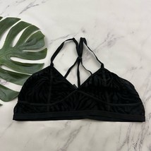 Torrid Curve Bralette Bra Plus Size 3x Black Sheer Zebra Print Wire Free - $369.56 MXN