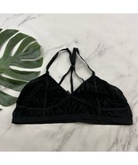 Torrid Curve Bralette Bra Plus Size 3x Black Sheer Zebra Print Wire Free - $369.56 MXN