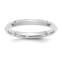 14K White Gold Over 2mm Knife Edge Comfort Fit Wedding Band Ring for Women 925 - £66.86 GBP