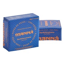 Sardine Pate Manna Spicy Portugal Fish Gourmet Food 6 x 65g (6x2.3oz) - £15.97 GBP