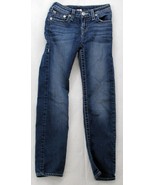 True Religion Jeans Girl&#39;s Size 10 World Tour Bobby Slim Blue Pants - £23.34 GBP