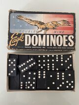Vintage 40's Set of Eagle Dominos - Double Nine image 6