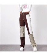  Distressed Patchwork Tri-Tone Hi Rise Jeans Size XS - $30.00