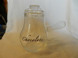 Clear Hot Chocolate Pitcher With Handle by Bonour For Williams Sonoma - £31.90 GBP
