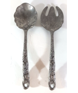 Arthur Court SALAD SERVING SET Aluminum FORK AND SPOON Grape Design Vintage - €13,68 EUR