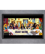 The Heavy Metal Supper Print. Heavy metal caricature artwork.  rock music - £15.73 GBP+