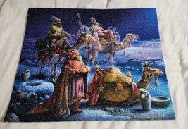 Three Wise Men Holiday Christmas Puzzle Completed Sealed Together 18x15.5 Art - £10.38 GBP