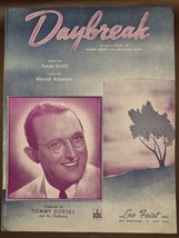 &quot;DAYBREAK&quot;1942 Sheet Music By Ferde Grofe-TOMMY DORSEY-Harold Adamson-VTG - £6.74 GBP