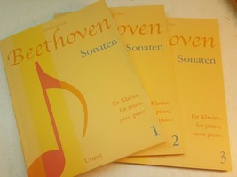 Songbooks: Beethoven Sonaten for piano - 3 music books box set  - £14.08 GBP