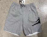 Nike Air Jordan Men Jumpman Logo Fleece Shorts AQ3115-091 Grey Black NWT... - £26.34 GBP
