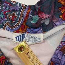 Vintage Floral Blouse Top Notch Long Sleeve Collared Shirt Women’s Chest 59" image 4