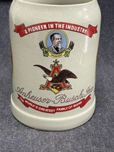 Vintage ANHEUSER BUSCH BUDWEISER STEIN WORLD&#39;S GREATEST FAMILY OF BEERS-... - £12.63 GBP