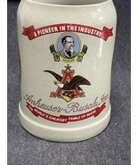 Vintage ANHEUSER BUSCH BUDWEISER STEIN WORLD&#39;S GREATEST FAMILY OF BEERS-... - £12.64 GBP