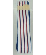 Lawn Furniture Re-Web Kit - NEW - 2.25&quot; x 60&#39; Red White Blue Stripes - £11.57 GBP