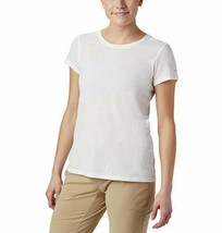 Columbia Women&#39;s Solar Shield Short Sleeve Shirt 30 UPF Sz L White NWT - £7.46 GBP