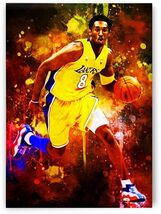 Los Angeles Lakers Metal Sign Kobe Bryant #8 NBA Basketball Wall Art - $34.84 CAD