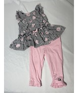 Baby girl Calvin Klein sleeveless Shirt and Pants-sz 12 months - £9.52 GBP