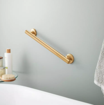 Signature Hardware 482905 18” Contemporary Grab Bar - Brushed Gold - READ - £58.89 GBP