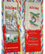 ICICLES Vintage Christmas Tree TINSEL by Doubl-Glo X-Long Strands NOS - £35.39 GBP