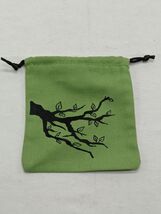 Dnd RPG Green Druid Nature Branch Dicebag Acessory 4&quot; X 4 1/2&quot; - $11.01 CAD