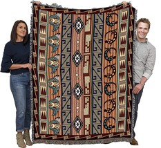 Fetishes Blanket By Pure Country Weavers (72X54): Inspired By Southwest Native - £71.39 GBP