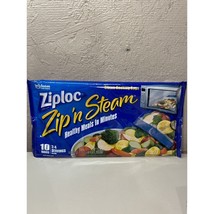 Ziploc Zip&#39;n Steam Cooking Bags, 10 count - £22.42 GBP