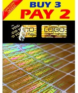 455 CUSTOM PRINT hologram warranty security sticker label VOID seals 0.4... - €25,88 EUR