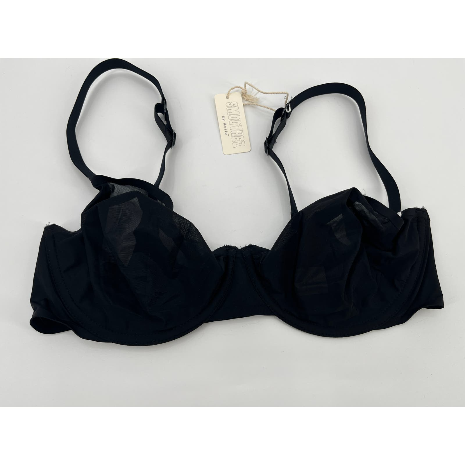 Primary image for NWT Aerie Smoothez Full Coverage Bra Sz 36D Black Underwire