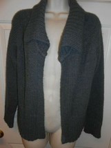 Energie sz XL gray sweater open front shrug Top cardigan Sweater - £6.14 GBP