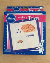 Vintage 1999 Pillsbury Doughboy Cookie Ceramic Trivet in Original Box - £15.82 GBP