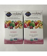 2 Pack - Garden of Life Mykind Organics Women Multivitamin, 30 Ct Ea, Ex... - £26.26 GBP