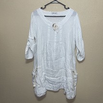 Un Coeur En Ete Top Blouse TUNIC Italy SZ M NEW - $49.00