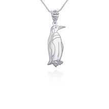 925 Sterling Silver Penguin Pendant Necklace - £19.02 GBP+