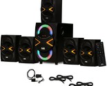 Acoustic Audio&#39;S Aa5210 Home 5 Point 1 Speaker System Features, And 4 Ext. - $160.98