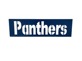 Vintage Universidad De Pittsburgh Pitt Panthers A Plantilla Cartel Grueso Acero - £271.50 GBP