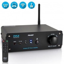 Pyle PDA46BT 2 Ch. Pro Audio 100W Bluetooth Audio Stereo Amplifier Receiver - £86.00 GBP