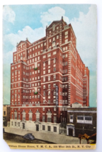 William Sloane House Hotel Postcard YMCA Building New York City Old Car NYC 34th - £7.08 GBP