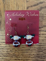 Vintage Christmas Santa Earrings - £13.96 GBP