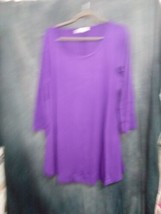 BELAROI Womens 3/4 Sleeve Casual Swing T-Shirt Dress Sz 2XL 9058BXAARE  - £12.25 GBP