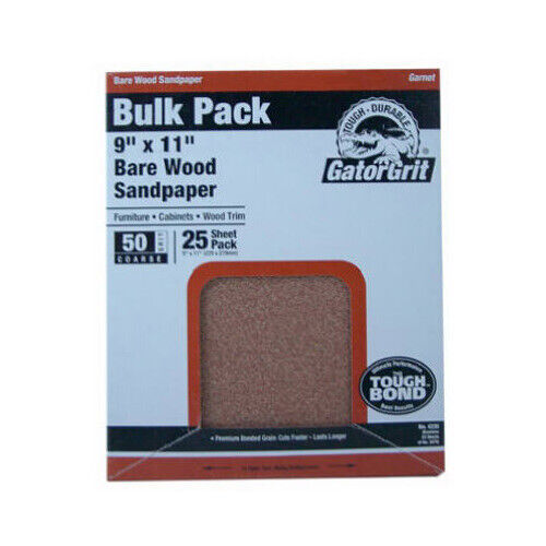 ALI INDUSTRIES 4229 9&quot; x 11&quot; Bare Wood Sanding Sheets - $27.24