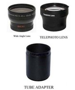Wide + Tele Lens + Tube bundle for Panasonic DMC-FZ100 FZ100K DMC-FZ150 ... - £35.13 GBP