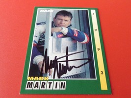 1993 Maxx #6 Mark Martin Hand Signed Autograph Nm / Mint Or Better - £23.58 GBP