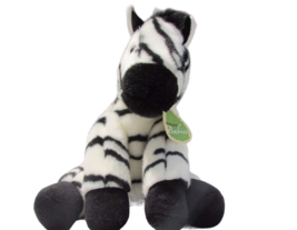 Aurora world babies 9.5&quot;  Plush Zebra stuffed animal w/ neck tag - $8.90