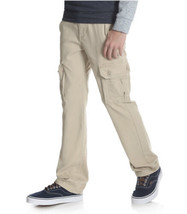 Wrangler Boys Flex Cargo Slim Fit Pant Beige Tan 9RKHWBF Size 4 Regular - $30.00