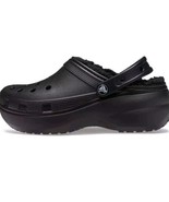 Crocs Classic Platform Lined  Women&#39;s Black Clogs Size 10 - $51.41