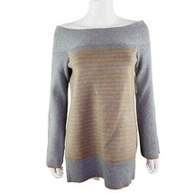 Anthropologie Grey Orange Off-Shoulder Sweater Size Small - £27.68 GBP