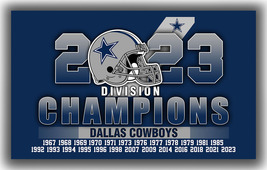 Dallas Cowboys Football Team Memorable Flag 90x150cm3x5ft Division 2023 Banner - £11.95 GBP